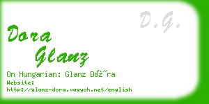 dora glanz business card